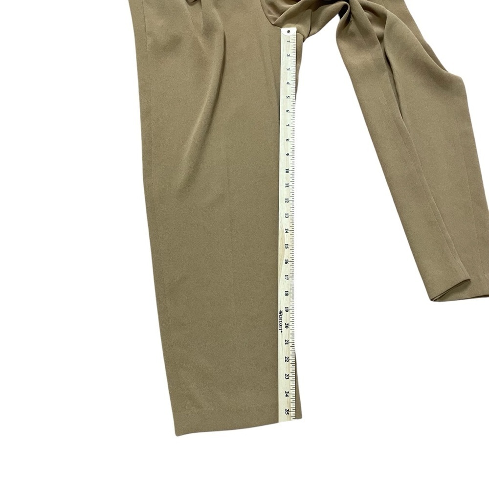 Aritzia Wilfred Pants Wide Leg Tan Size S Office Elastic Waist - Picture 11 of 14